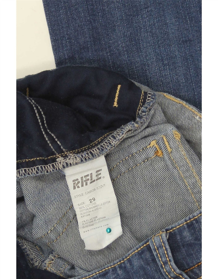 Rifle Dame Slim Jeans W29 L33 Blå Bomuld