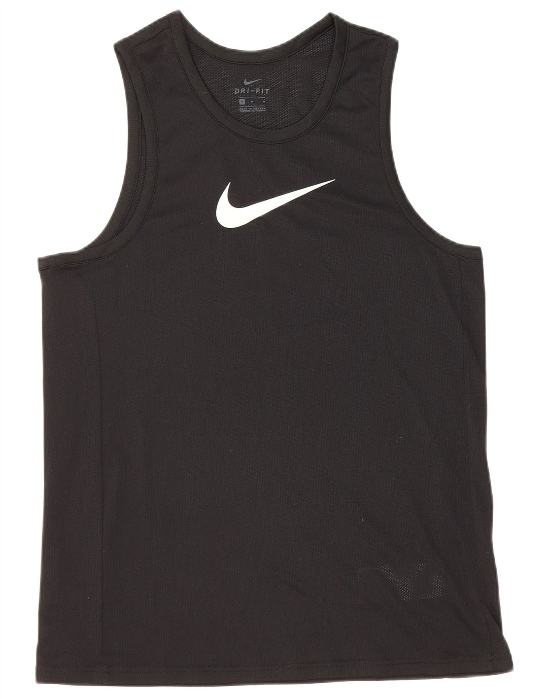 Nike Herre Dri Fit Grafisk Vest Top Medium Sort Polyester