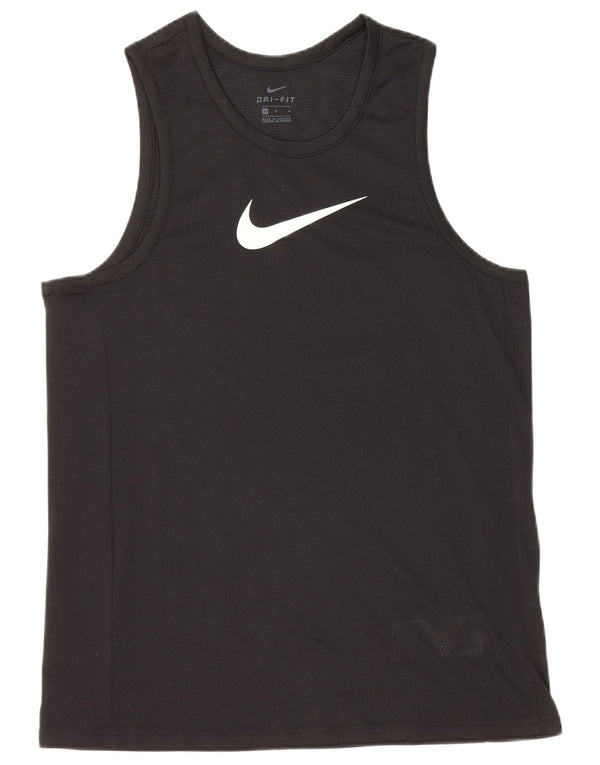 Nike Herre Dri Fit Grafisk Vest Top Medium Sort Polyester