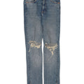 Zara Dame Distressed Slim Jeans EU 40 Medium W30 L31 Blå Bomuld