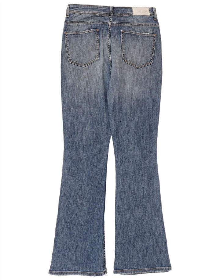 Zara Dame Flared Jeans EU 38 Small W28 L32 Blå