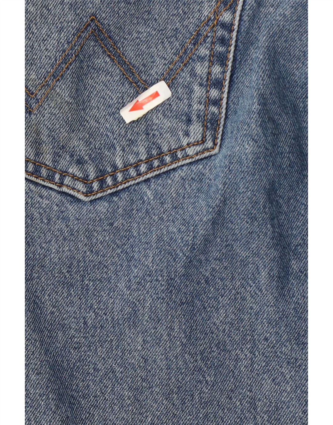 Wrangler Herre Regular Fit Straight Jeans W34 L32 Blå Bomuld