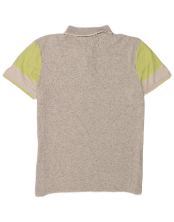 Hugo Boss Herre Regular Fit Polo Shirt Stor Grå Colourblock Bomuld