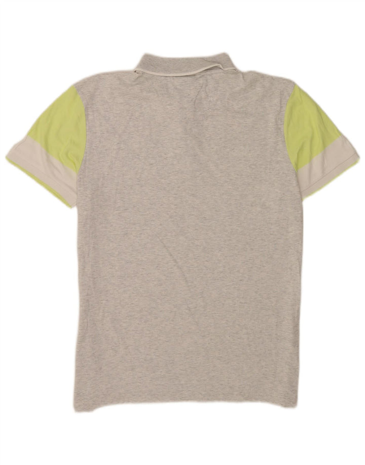 Hugo Boss Herre Regular Fit Polo Shirt Stor Grå Colourblock Bomuld