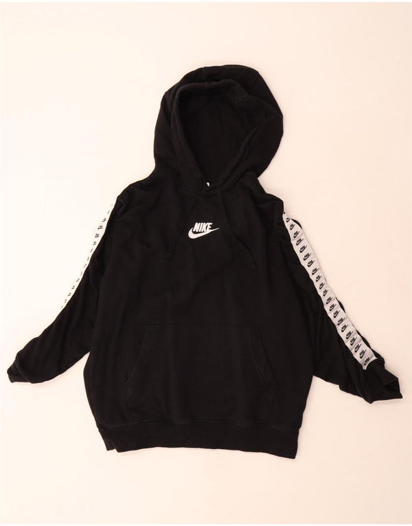 Nike grafisk hættetrøje til mænd Medium Sort Colourblock Bomuld