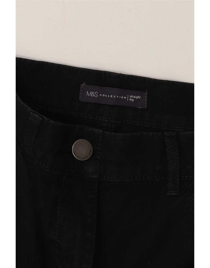 Marks & Spencer Straight Jeans til kvinder W32 L30 Sort