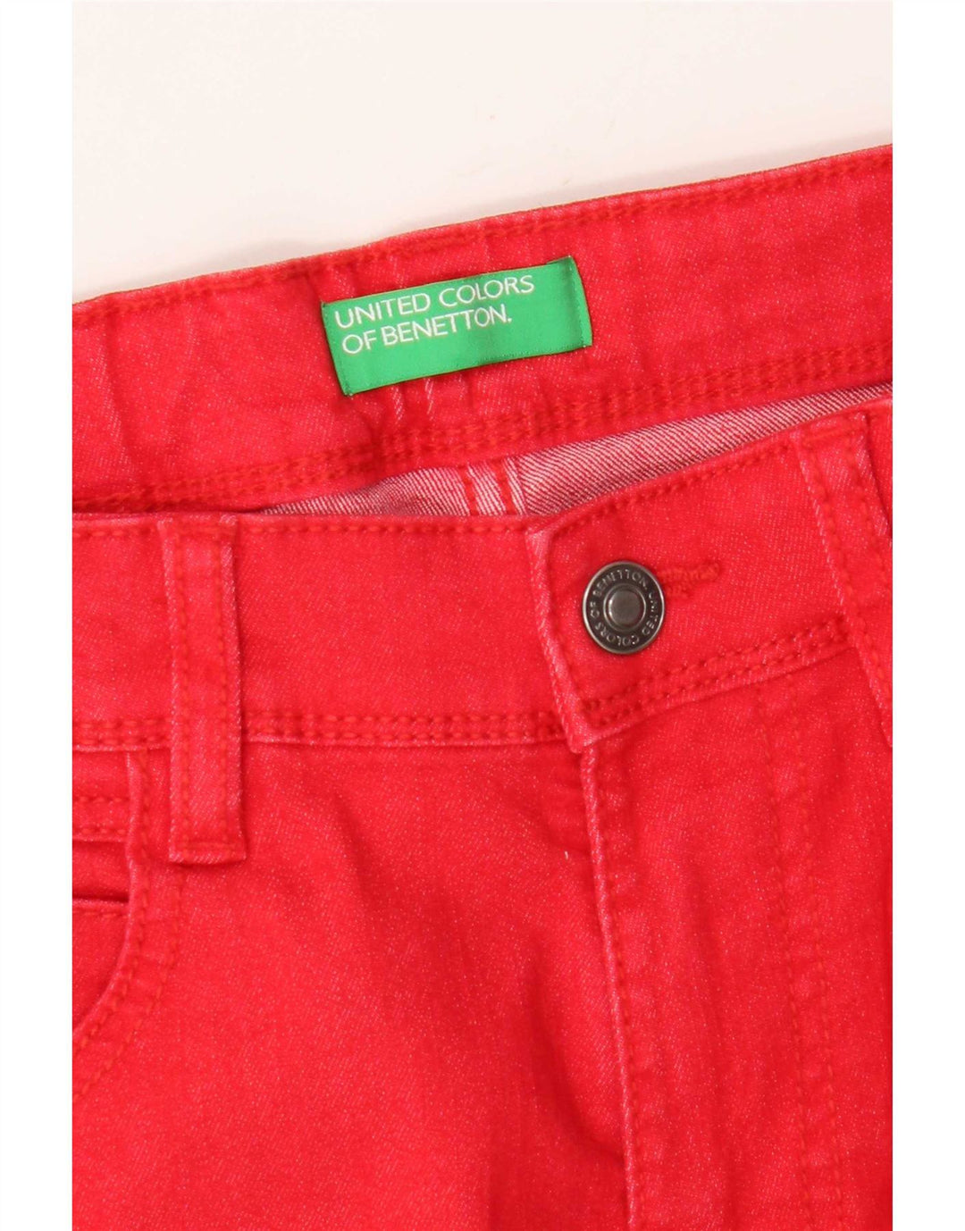 Benetton Boys denimshorts 15-16 år W29 Rød