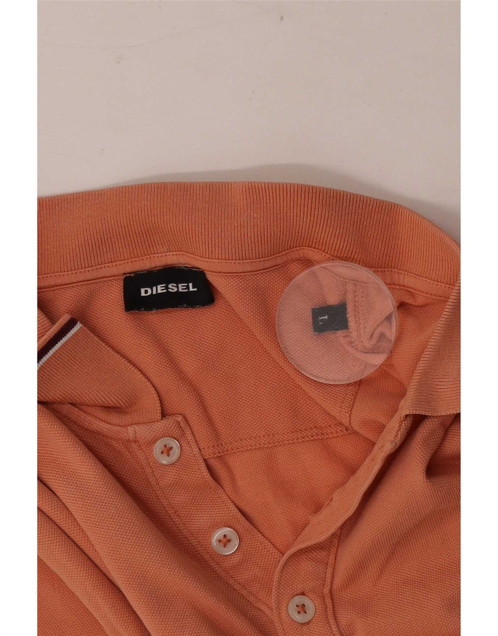 Diesel Herre Polo Shirt Large Orange