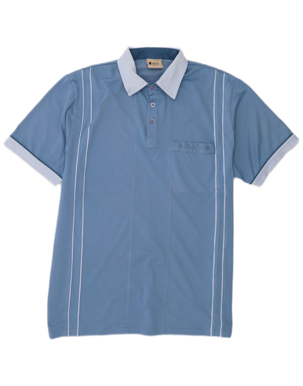 Gabicci herre poloshirt Medium Blue Colourblock Bomuld