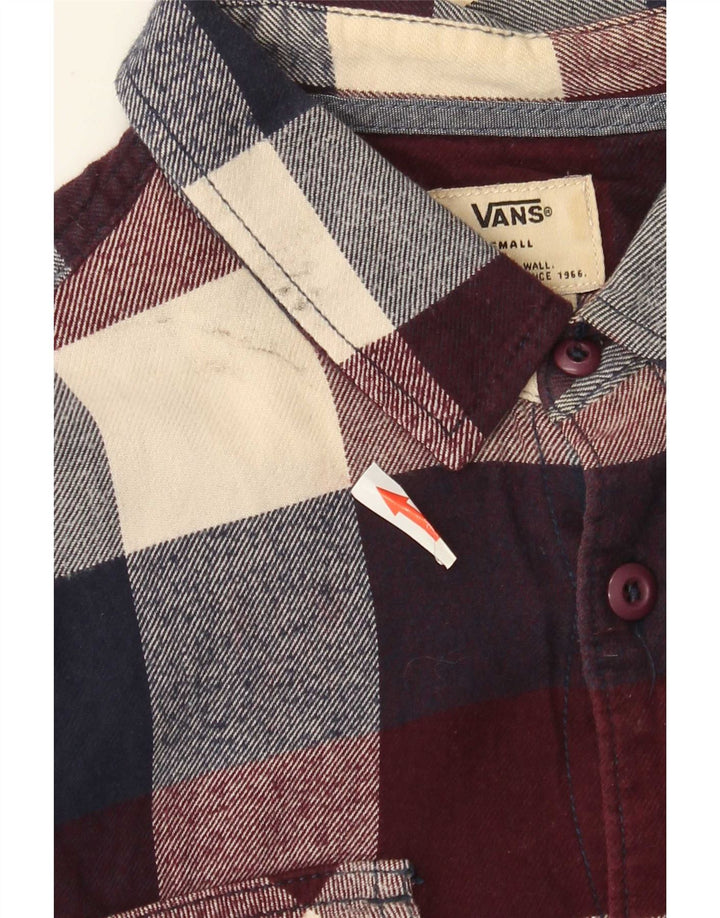 Vans Herre Flanelskjorte Lille flerfarvet Plaid Bomuld