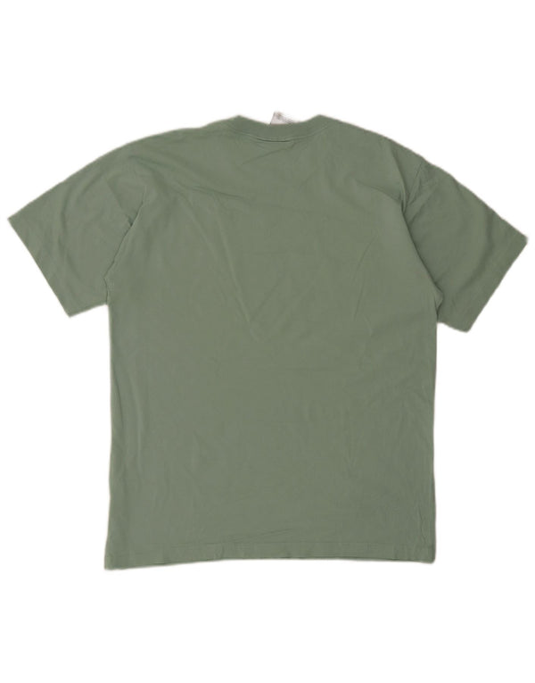 Adidas Mens Graphic T-Shirt Top Medium Green Cotton