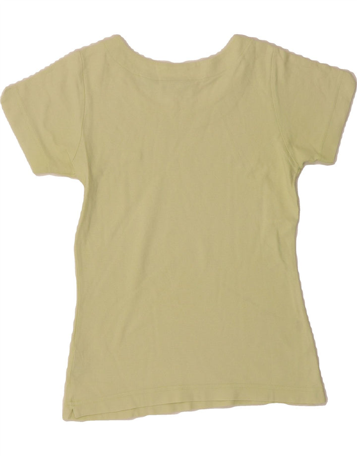 FILA Womens T-Shirt Top UK 8 Small Yellow Vintage Fila and Second-Hand Fila from Messina Hembry 