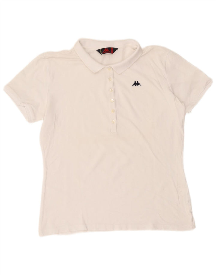 Kappa Dame Polo Shirt UK 18 XL Hvid