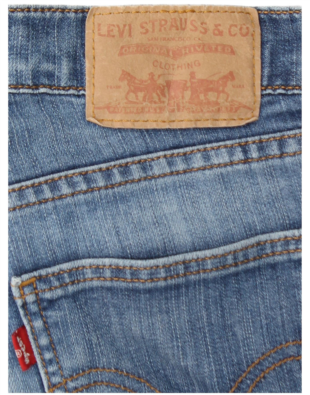 LEVI'S Dame 10529 Bootcut Jeans W29 L30 Blå Bomuld