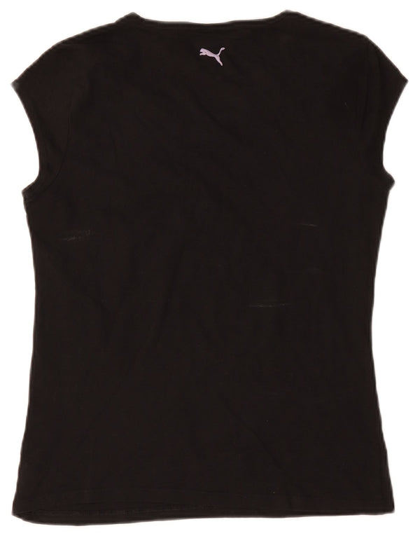 Puma Grafisk T-Shirt Top UK 14 Stor Sort