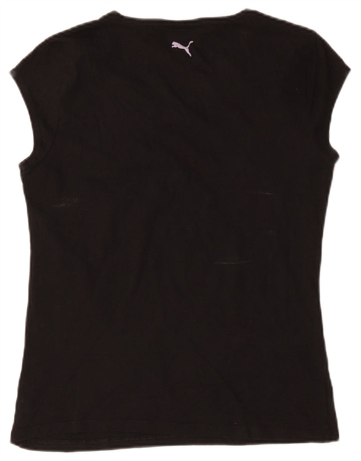 Puma Grafisk T-Shirt Top UK 14 Stor Sort