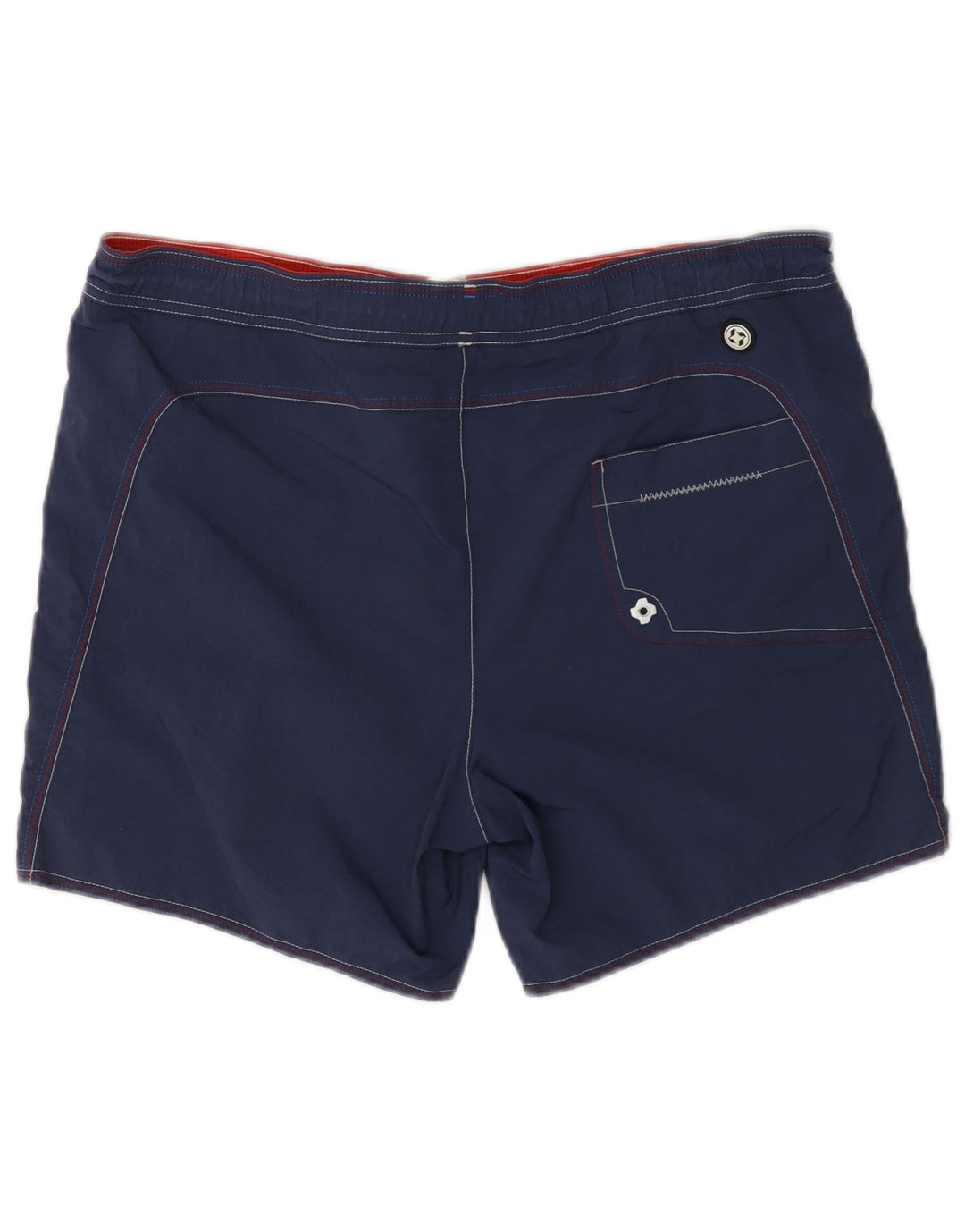 Colmar Grafiske badeshorts til mænd IT 48 Mellem marineblå polyamid