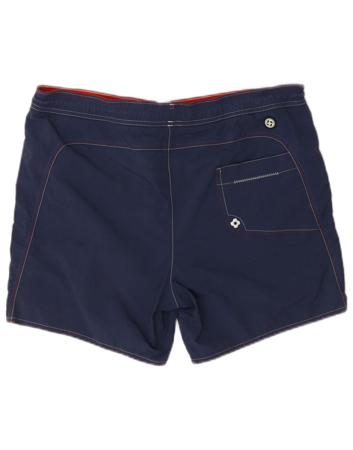 Colmar Grafiske badeshorts til mænd IT 48 Mellem marineblå polyamid