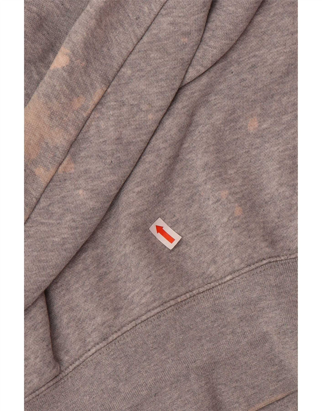 Nike Womens Crop Oversized Sweatshirt Jumper UK 6 XS Grå Bomuld