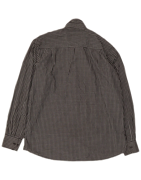 Pierre Cardin Herre Regular Fit skjorte Stor sort ternet