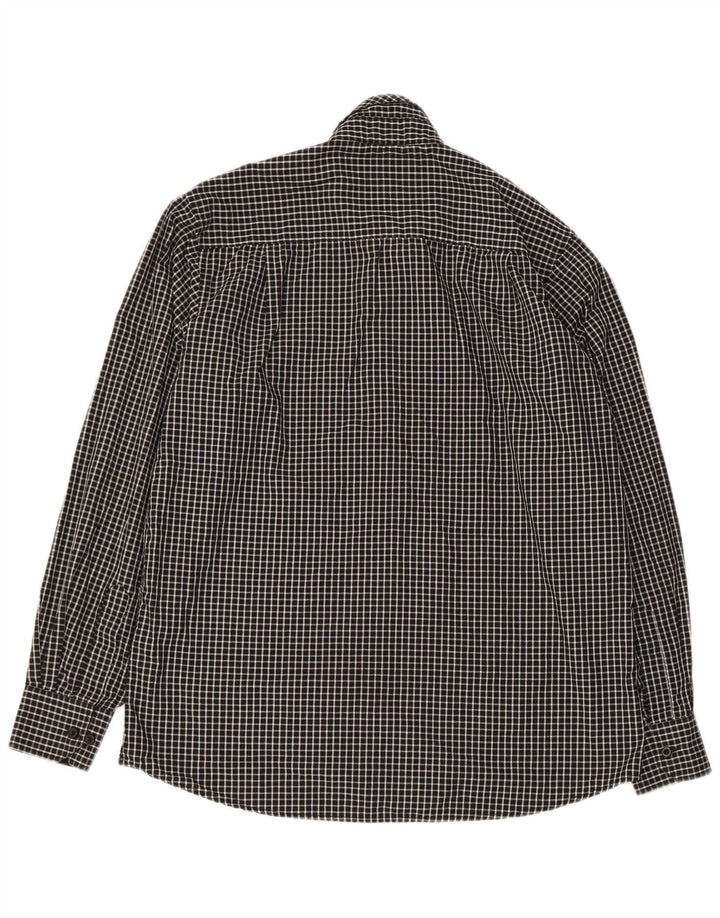 Pierre Cardin Herre Regular Fit skjorte Stor sort ternet