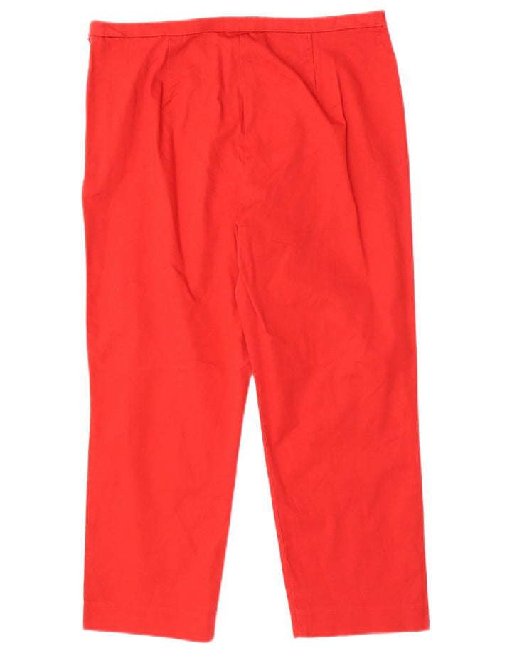 Marks & Spencer Lige Capri-bukser til kvinder UK 12 Medium W30 L21 Rød