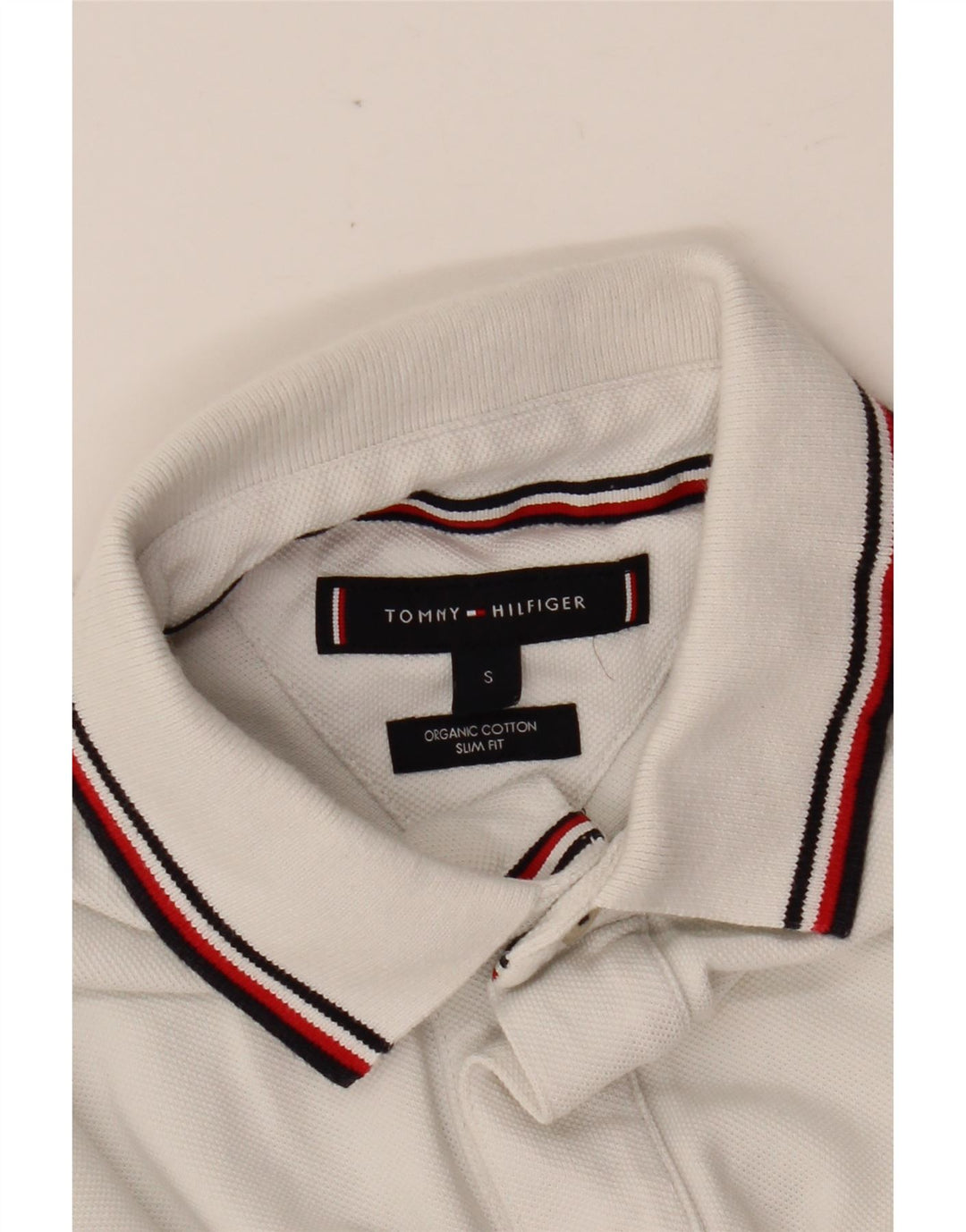 TOMMY HILFIGER Slim Fit poloshirt til mænd Lille hvid