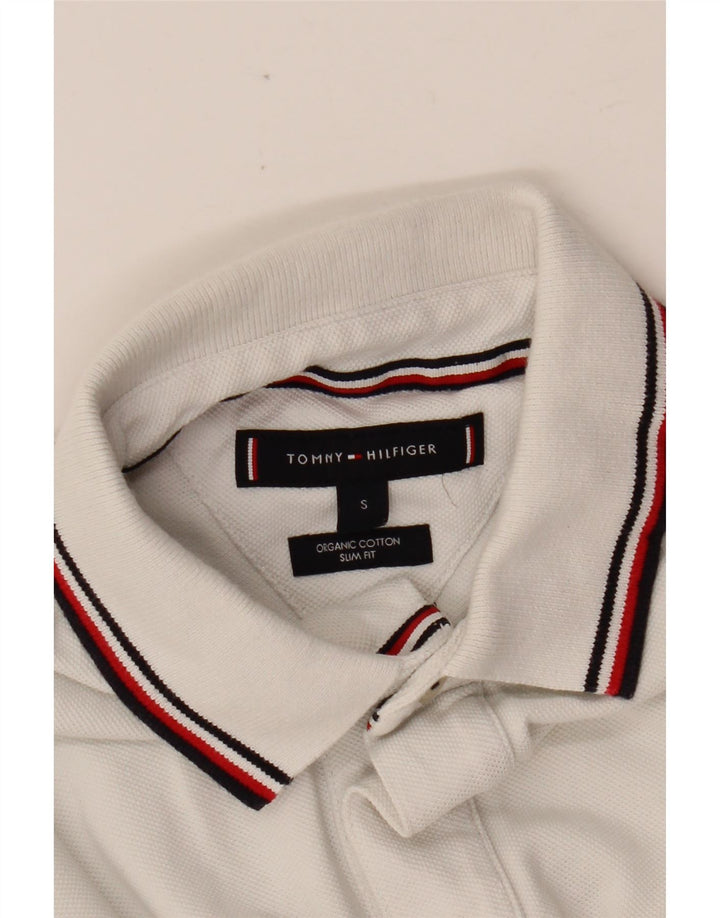 TOMMY HILFIGER Slim Fit poloshirt til mænd Lille hvid