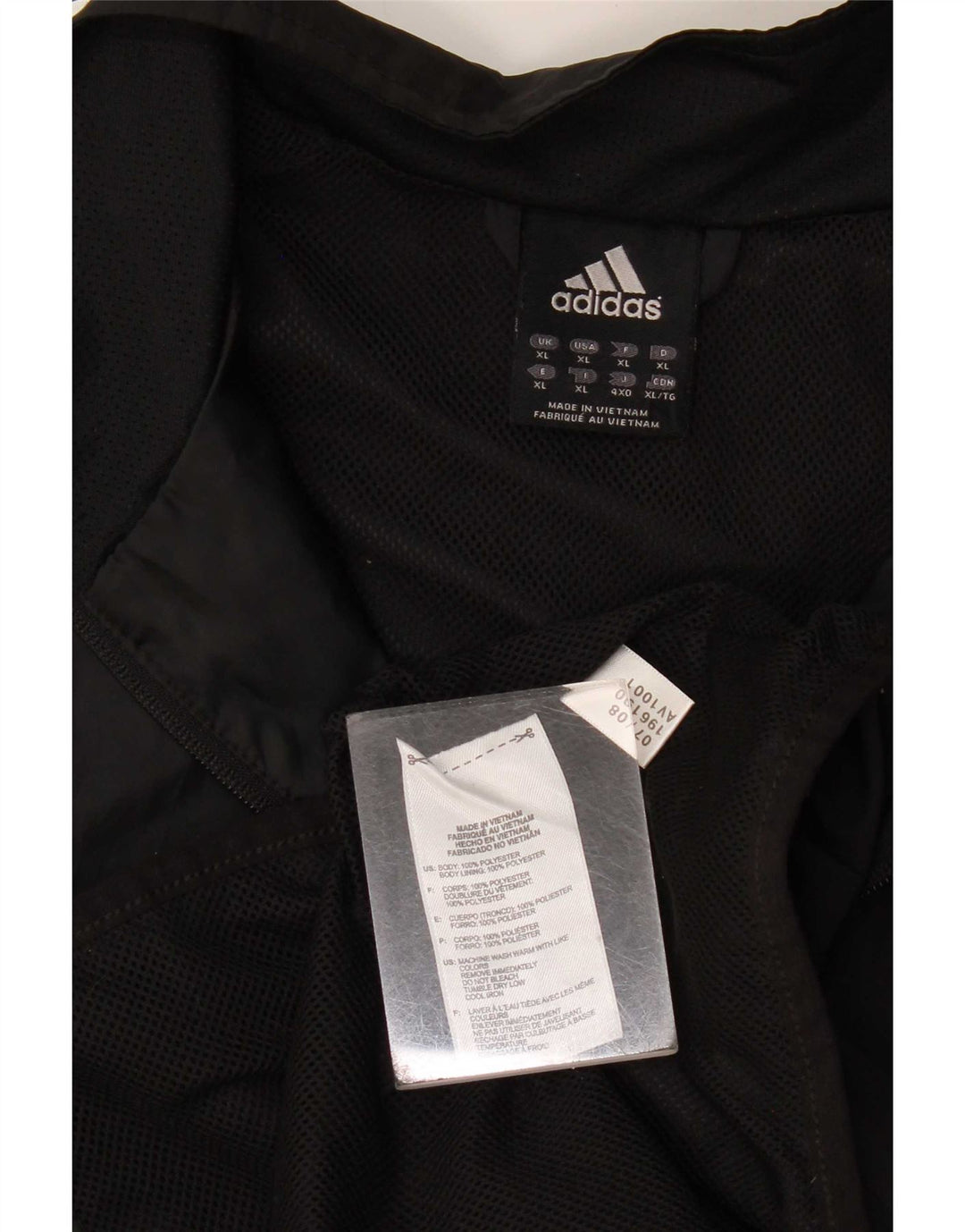 Adidas Træningsdragt til mænd Topjakke XL Sort Polyester