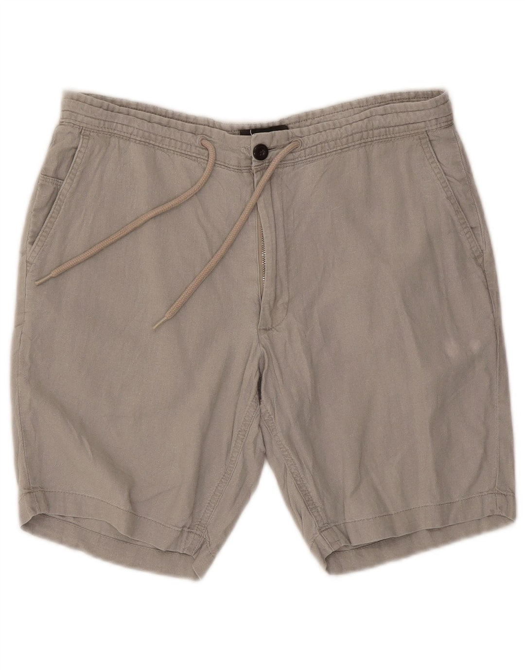 Marks & Spencer Herre Chino Shorts Large W34 Grå Linned