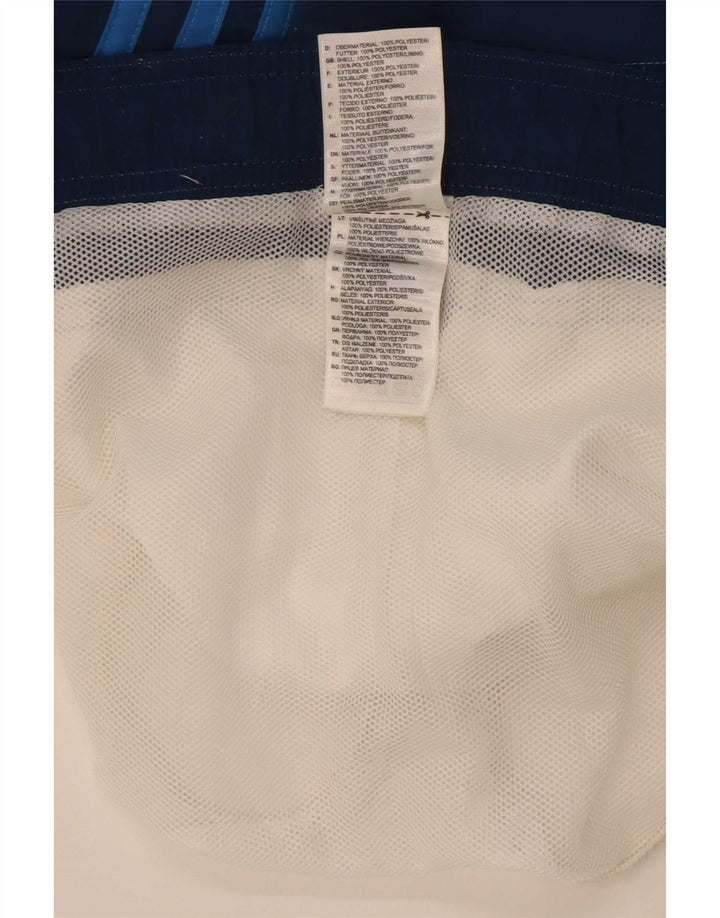 Adidas grafiske badeshorts til mænd Medium White Colourblock Polyester