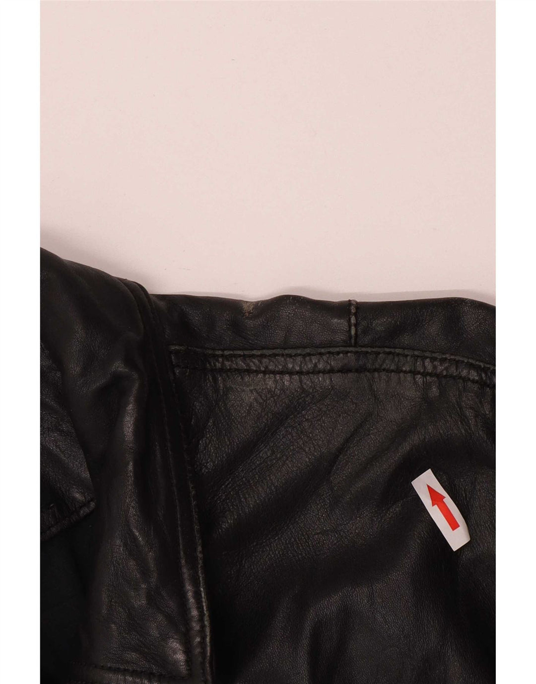 Udvalgte Herre Læder Bomber Jacket UK 40 Large Black
