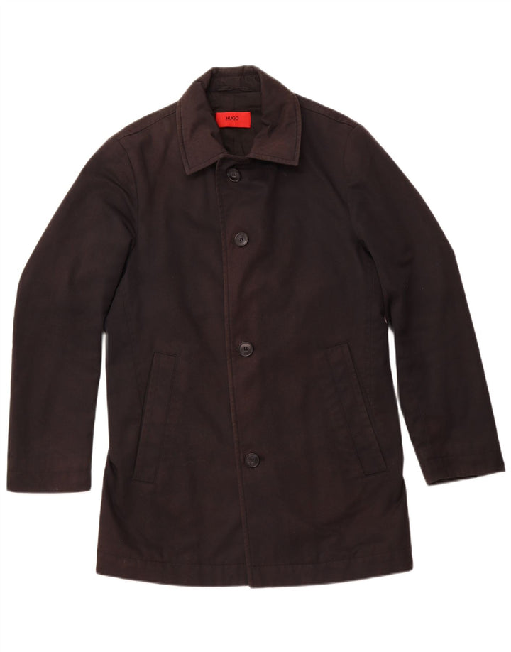 HUGO BOSS Windbreaker Coat til mænd IT 48 Medium Sort Polyester