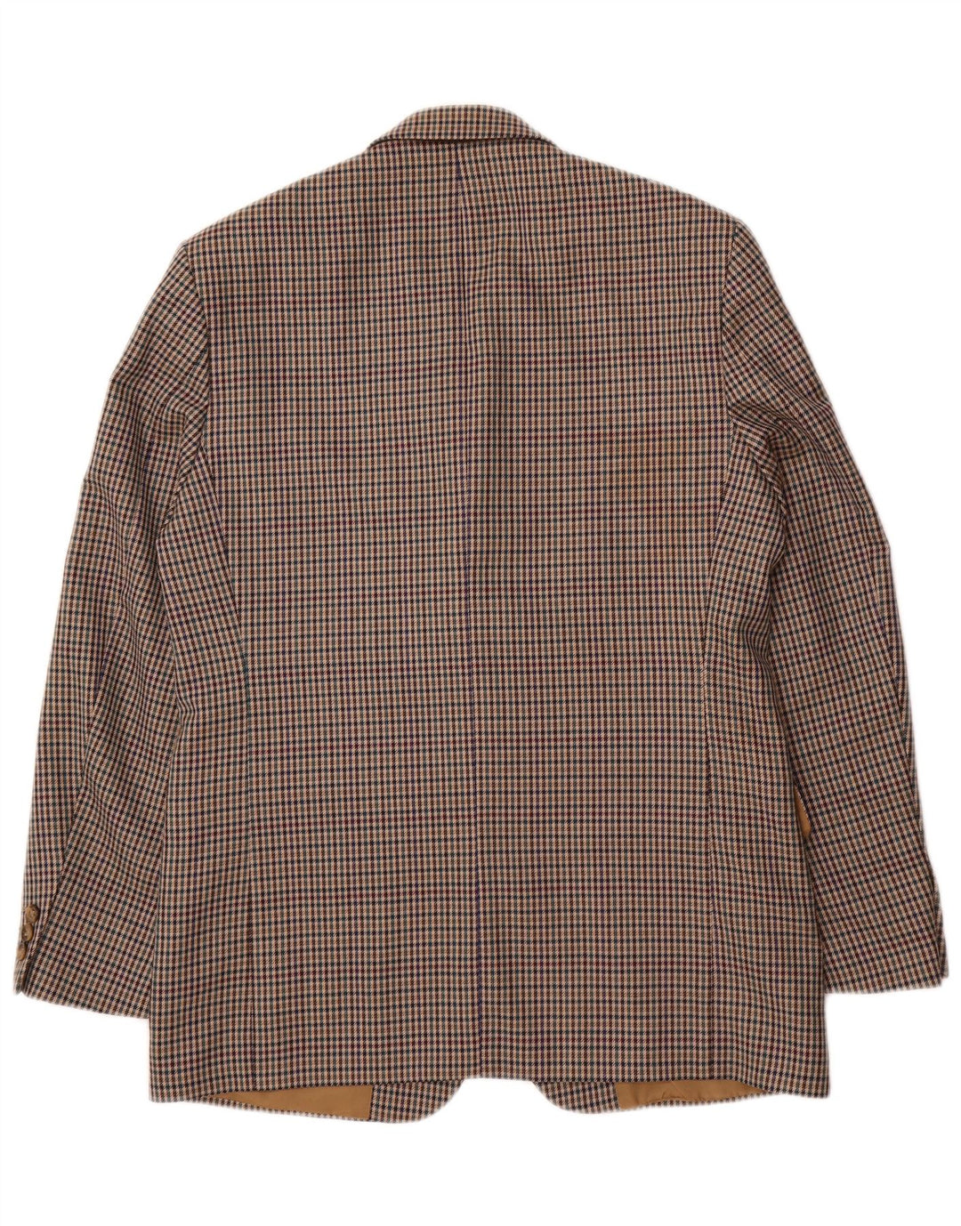 BURTON Mens Regular Fit Blazer Jacket UK 40 Large Beige Houndstooth