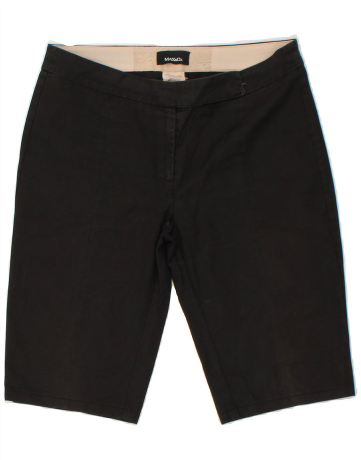 MAX & CO. Womens Casual Shorts UK 10 Small W30 Black Cotton Vintage Max & Co. and Second-Hand Max & Co. from Messina Hembry 