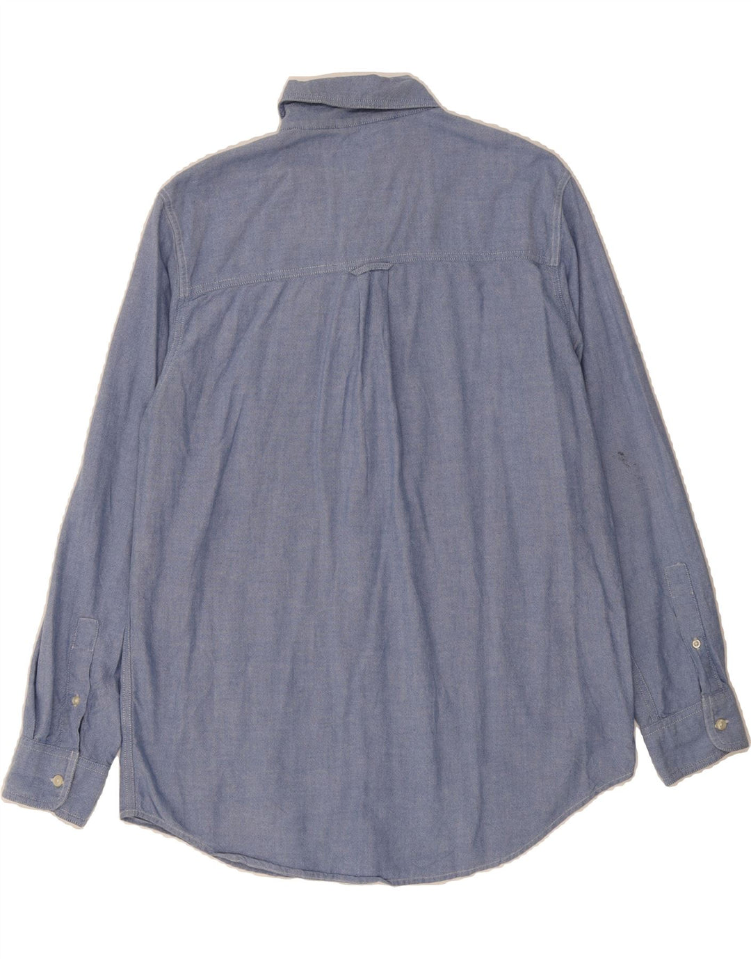 CHAPS Mens Shirt Medium Blue Cotton Vintage Chaps and Second-Hand Chaps from Messina Hembry 