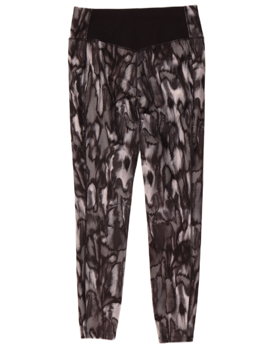 Nike Dame Dri Fit Leggings UK 14 Medium Grey Animal Print