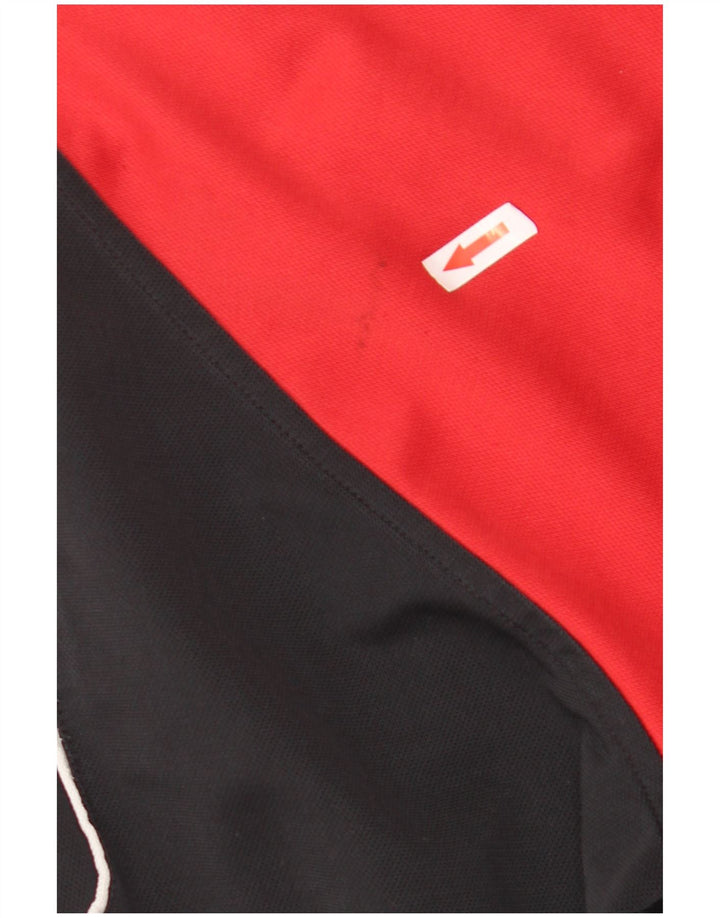 Nike træningsdragt til mænd, topjakke UK 35/37 Small Red Colourblock Polyester