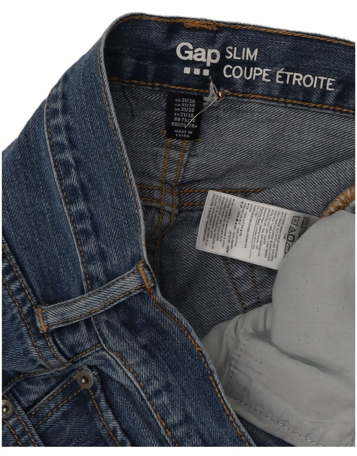 Gap Herre Slim Jeans W31 L30 Blå Bomuld