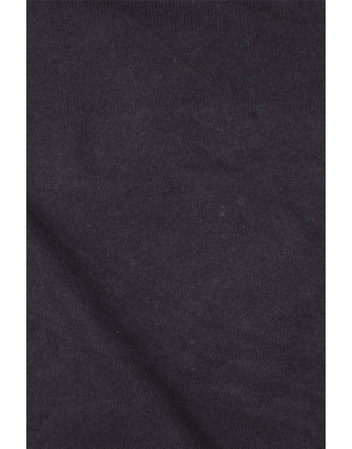 EDDIE BAUER Herre sweater med lynlåshals XL marineblå bomuld