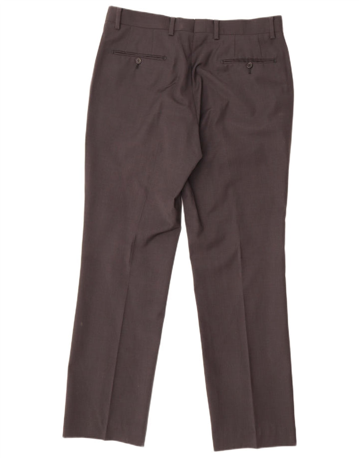 CALVIN KLEIN Lige jakkesæt til mænd IT 48 Medium W32 L30 Grå Uld