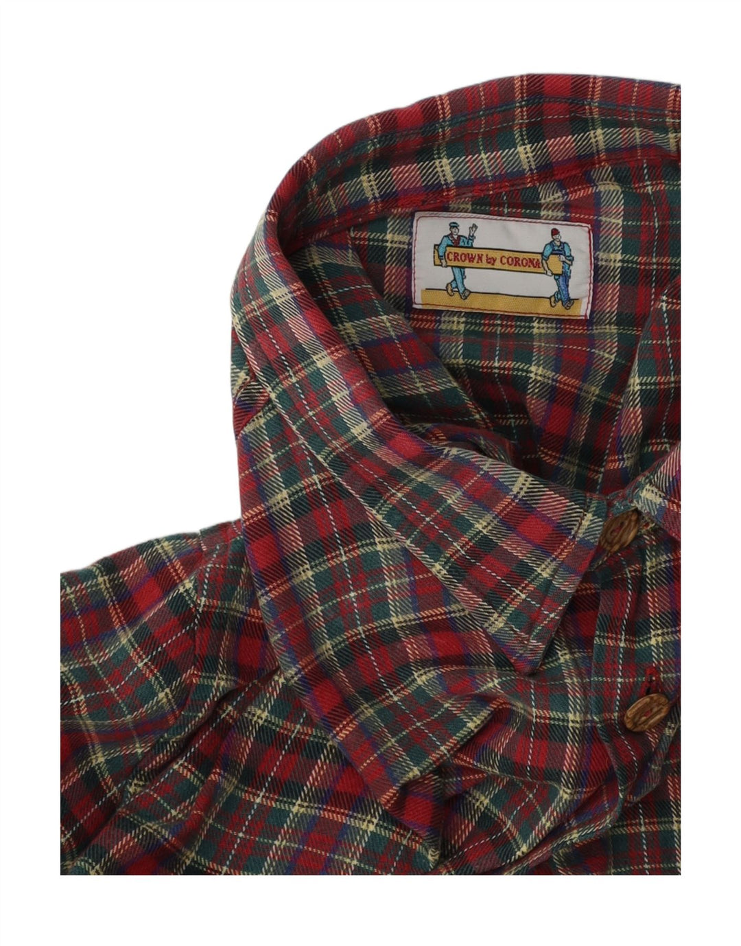 Vintage flannelskjorte til mænd XL rød ternet