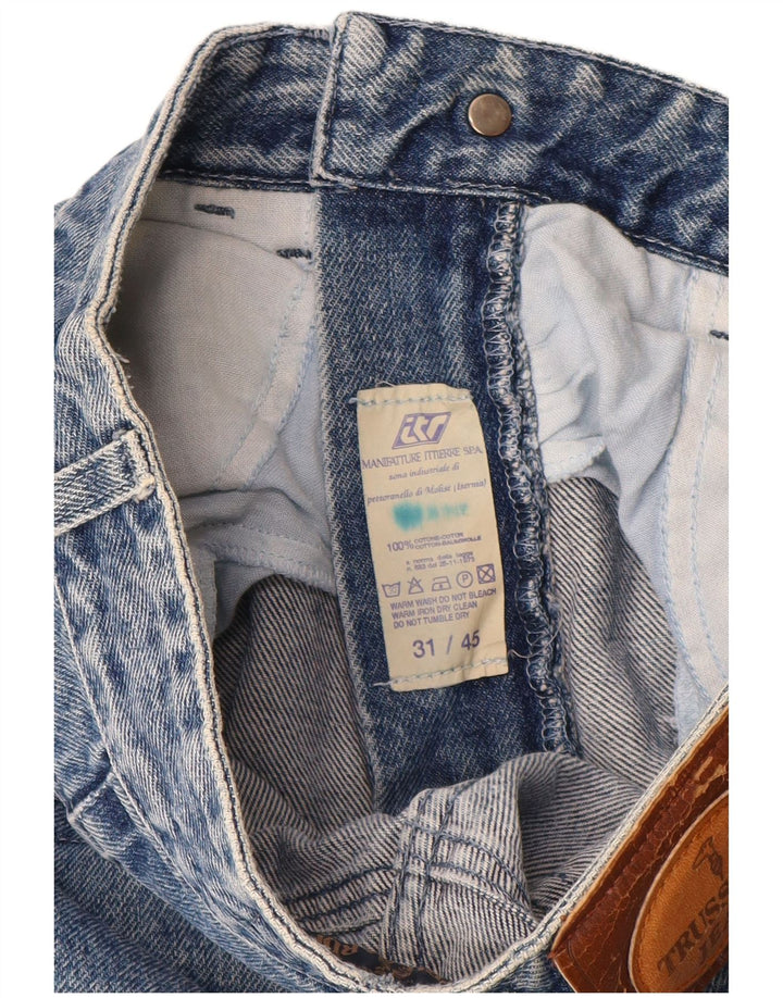 Trussardi koniske jeans til kvinder W31 L31 blå bomuld