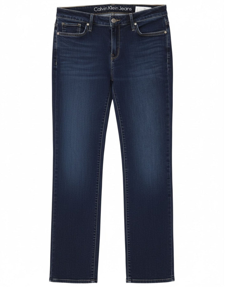 Calvin Klein Lige Jeans til kvinder W30 L32 Marineblå