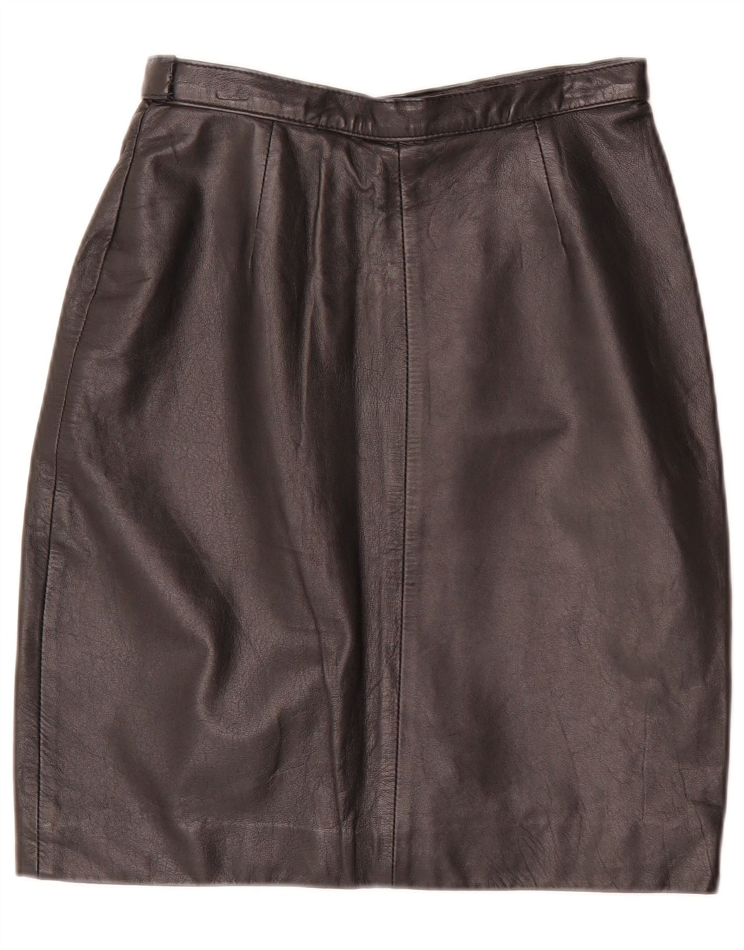 Vintage lædernederdel til kvinder IT 44 Medium W28 Sort