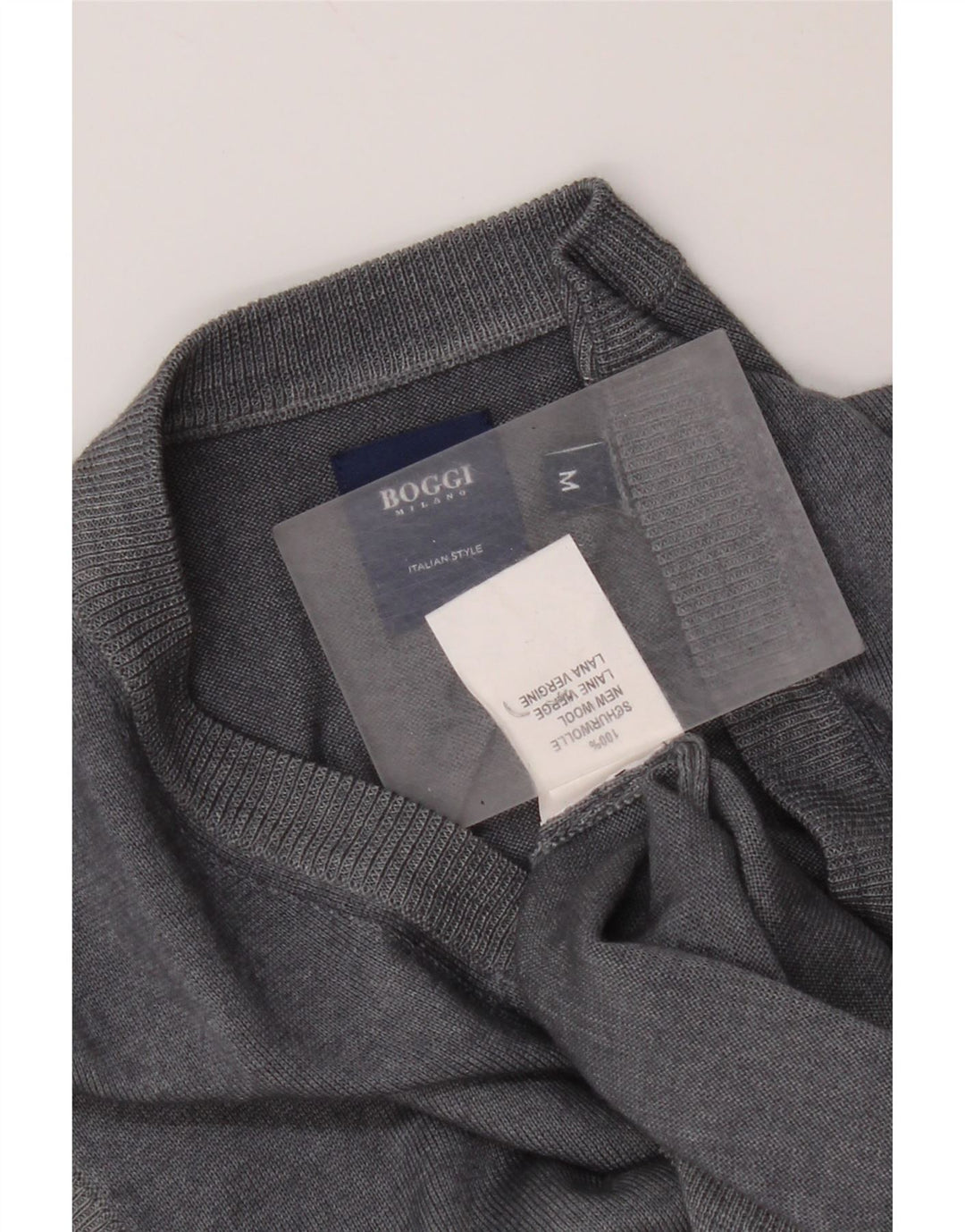 Boggi Herre Vest Tank Top Medium Grå Ny Uld