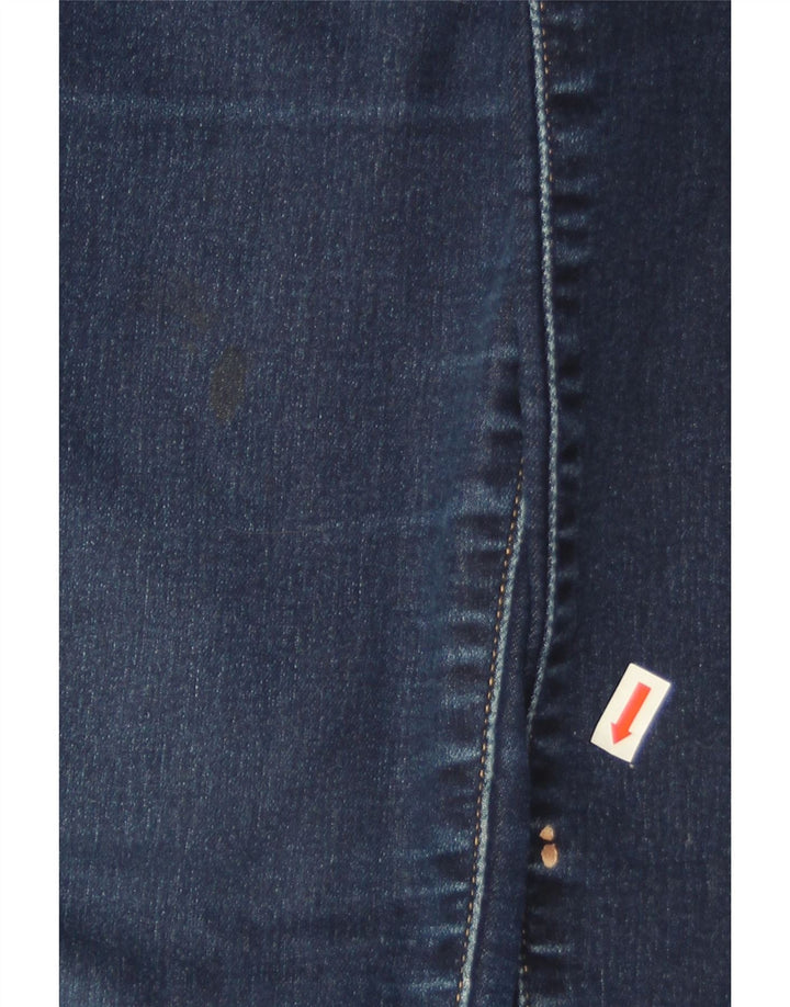 LEVI'S Dame 712 Slim Jeans W29 L30 Marineblå Bomuld
