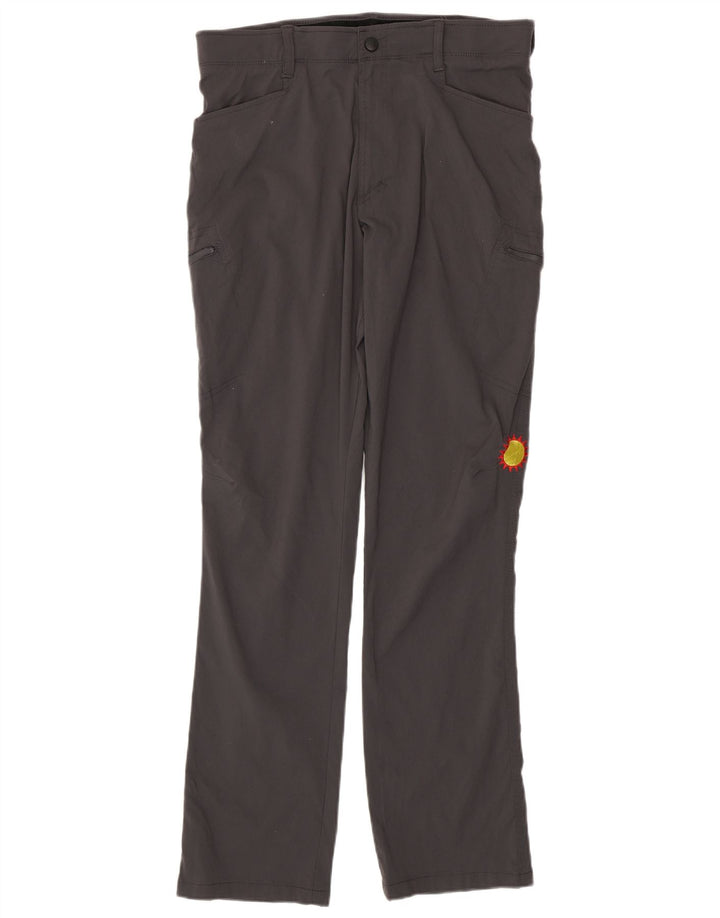 WRANGLER Straight Cargo bukser til mænd W34 L34 Grå nylon