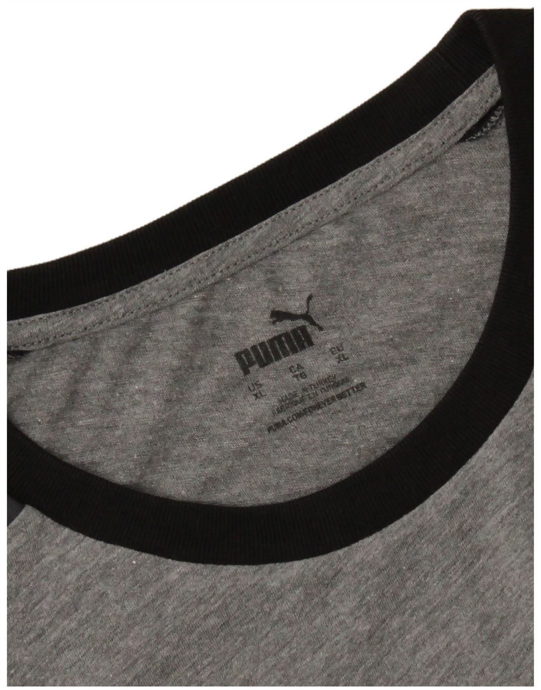 PUMA Herre grafisk T-shirt Top XL Grå Colourblock