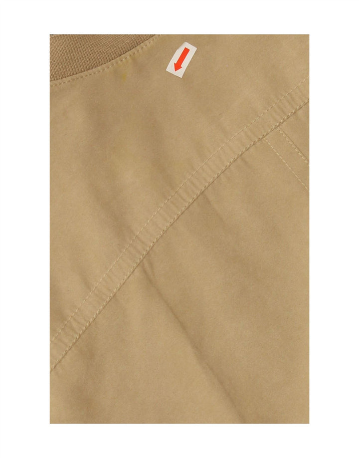 B.S.M Mens Bomber Jacket UK 44 2XL Beige Polyester Vintage B.S.M and Second-Hand B.S.M from Messina Hembry 